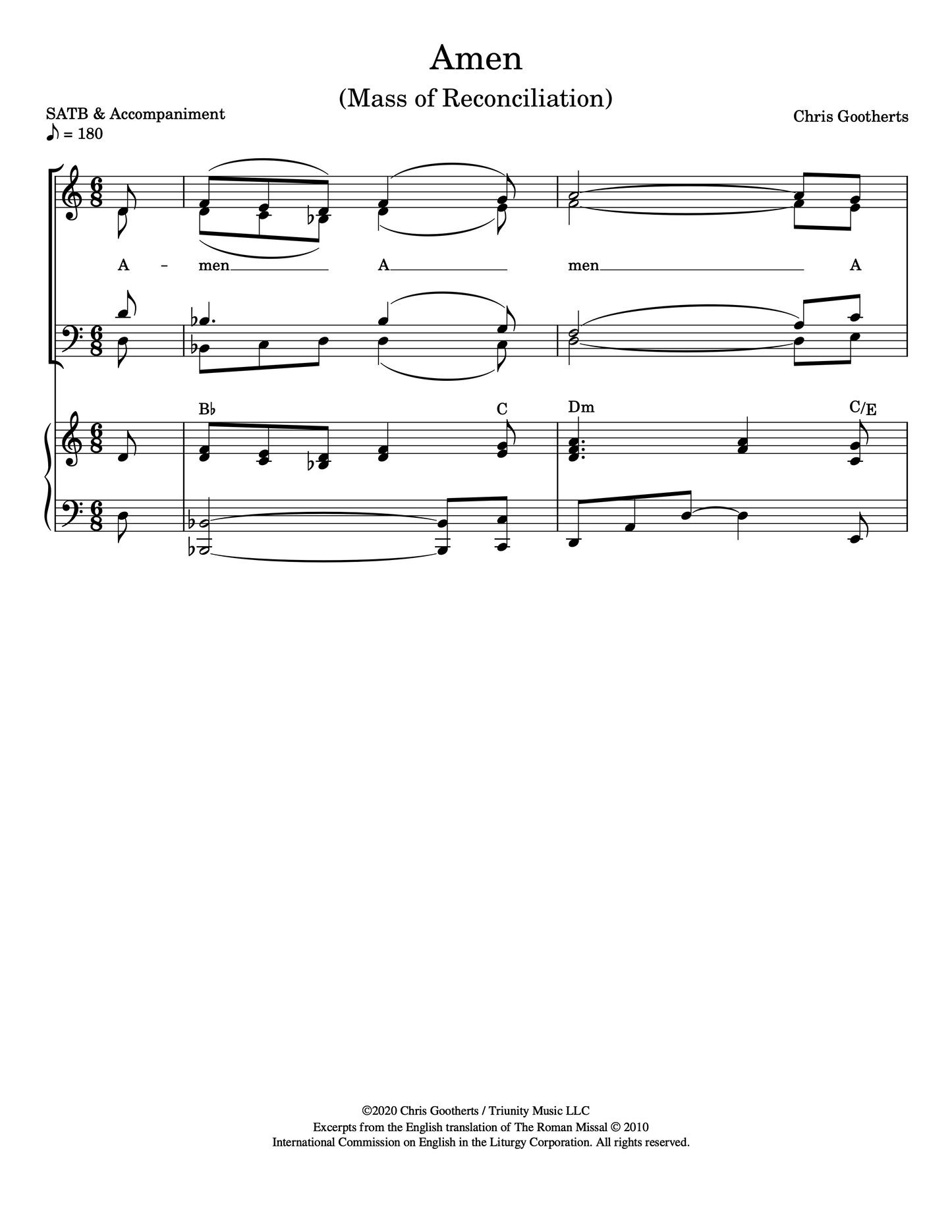 Amen (SATB & Piano)