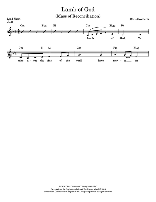 Lamb of God (Lead Sheet)