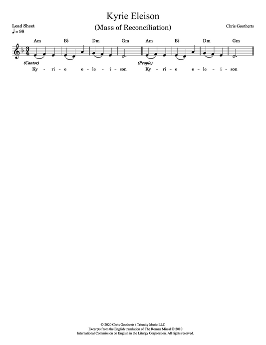 Kyrie (Lead Sheet)